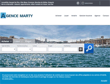 Tablet Screenshot of agencemarty.com